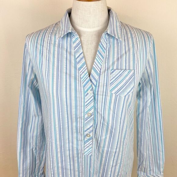 Southern Tide Marina Stripe Kasey Seersucker Tunic - Picture 4 of 7